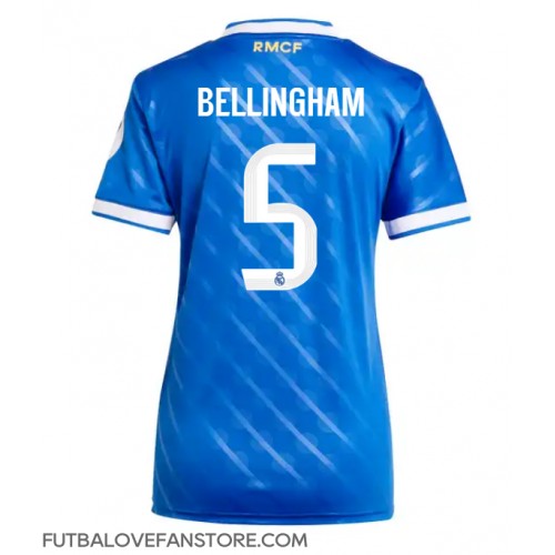 Real Madrid Jude Bellingham #5 Tretí Ženy futbalový dres 2025-26 Krátky Rukáv Real Madrid Jude Bellingham #5 Tretí Ženy futbalový dres 2025-26 Krátky Rukáv